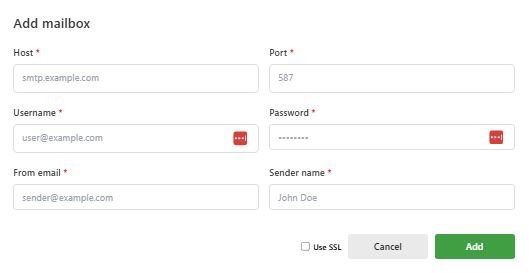 Mail configuration